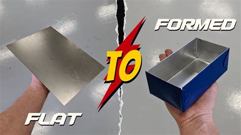 how to make galvanized sheet metal into a box|how to make sheet metal box.